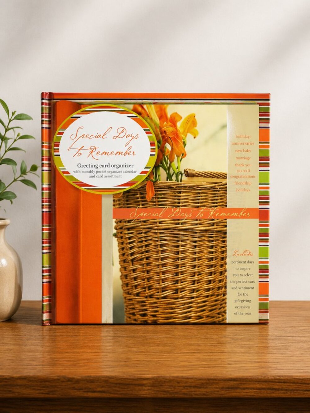 Special Days To Remember Greeting Card Organizer Book w/ Cards New in Box